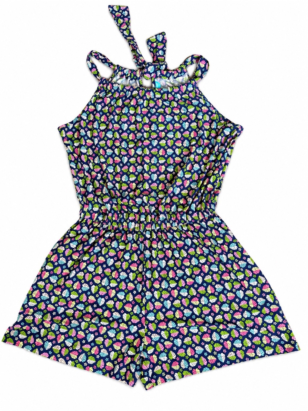 Tori Richard Tropical Floral Resort Romper M Made in Hawaii